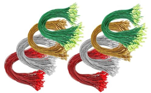 Homoyoyo 400stücke Weihnachtskugelschnüre Mit Schnappverschluss Wiederverwendbar Für Weihnachtsdeko Partyzubehör Einfach Zu Befestigen