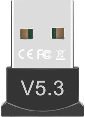 Eidyer USB Bluetooth 5.3 Adapter, Bluetooth Dongle, Receiver, Stick for PC Laptop Desktop Computer, for Windows 10/8.1/8/7/XP, Plug and Play