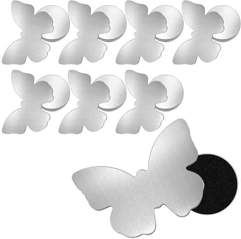Veftsvy 8 Stück Tischdeckenbeschwerer Magnetisch Für Draußen, Extra Schwer Tischdeckengewichte Tischtuchbeschwerer Magnete für Outdoor Tischdecken, Tischtuchbeschwerer Gardinen (Schmetterling)