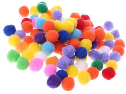 Storage Bag 1inch Pompon Pelry Bälle 1000 Stück Für Scrapbooking Und Handwerk Aktivität Handgefertigtes Handwerksprojekt Machen Materialbälle Kinderhandwerkskits Kits
