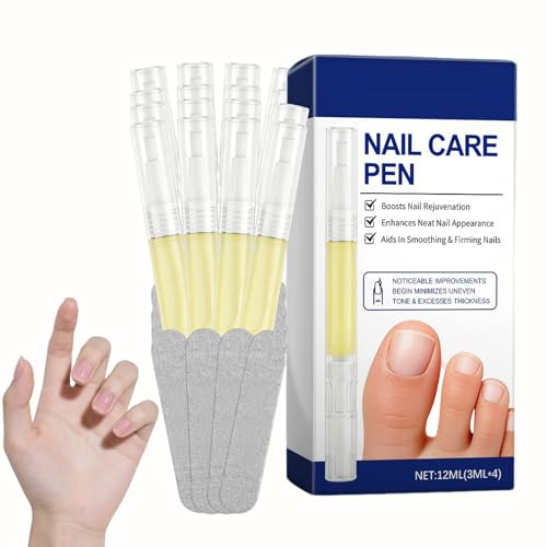 Bálsamo de cuidado de uñas, tratamiento de aceite de uñas para uñas dañadas, fortalecedor de uñas débilmente clavado, ingredientes naturales, suero nailed Strengthener, Cuticle Buffertrocken Dañadas