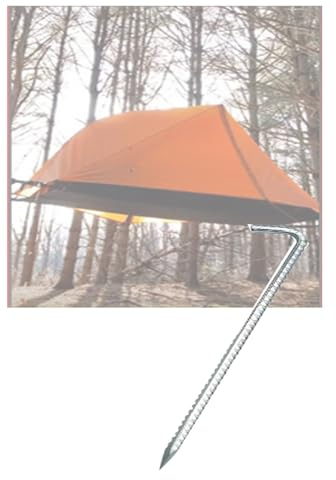 Paletti a 7 a forma di terra con acciaio filettato ispessito, per tenda da campeggio all'aperto e fissaggio di pali a baldacchino estesi