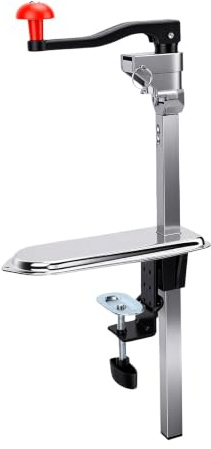 Cosiki Apriscatole Manuale da Banco, Apriscatole Commerciale in Acciaio Inossidabile 55 Cm per Ristorante e Uso Domestico
