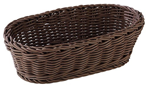 APS corbeille à baguettes, ovale 28 x 16 cm, H: 8 cm Polypropylen, braun
