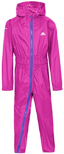 Trespass Kinder Regenanzug Button II, Hot Pink, 6/12, UCSURAM20002_HOP6/12