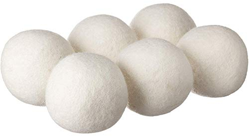 100% Natural & Handmade Wool Dryer Balls Eco-Friendly Reusable Laundry Essentials Saves Drying Time Laundry Balls (6PCS)