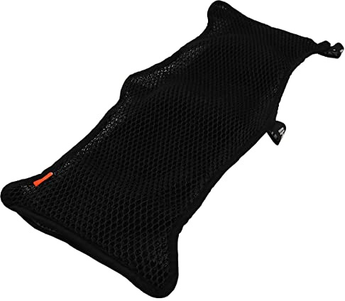 Tiardey 36x63cm Funda de Asiento Fresco para Motocicleta de Doble Capa de Secado Rápido de Verano,Cojín Transpirable Universal,Funda Protectora de Asiento de Malla Antideslizante - Tamaño XL