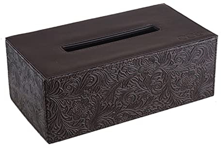 TOMYEUS Titular de la Caja de pañuelos PU Tenedor de Cuero Tejido Titular Caja DE Papel DE Papel DE Papel DE Papel DE Papel DE Papel con Fuerte MAGNÉTICA