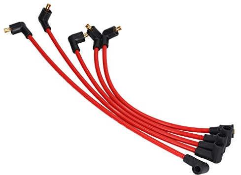 Zündkerzen-Zündkabelsatz für MGB Modelle, 5 Stück, 8 Mm, Rotes Silikon, HT-Zündkabel, Zündkerzenkabel, Kabel