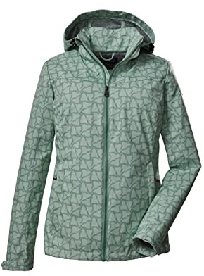 Killtec Softshelljacka/utomhusjacka med avtagbar huva KOS 90 WMN SFTSHLL JCKT; ljus pistage, 44, 39140-000
