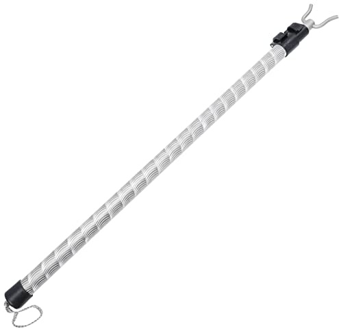Alipis Long Reach Pole Hook, Aluminium Alloy Long Reach Closet Hook Closet Reacher Pole Extending Clothes Poles Fork Stick For Home Wardrobe 128cm
