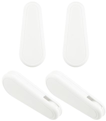 uxcell 4Pcs Blinds Cord Weight, POM 83mm/3.27 Rounded Roller Blinds Handle Tensioner Weight for Vertical Blind Roman Blinds Chains Ball Beaded Chain Window Accessories, White