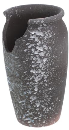 Milisten Vase Floral De Mariage avec Ouverture Pot à Orchidées Céramique Support pour Plantes De Balcon Pot De Fleurs Vintage