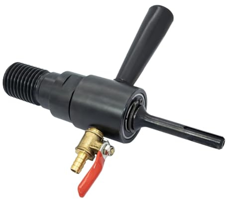 Breeshy Adaptateur de foret à carotter 1-1/4-7 mâle vers SDS-Plus - Injectable d'eau pour carotteuse 1-1/4-7 pour carotter dans le béton
