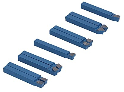 Set di 10 Utensili per Tornio in Metallo Duro - /4i Utensili per Metalli Ad Alta Durezza, Utensili per Tornitura per la Lavorazione dei Metalli, Set di Utensili Ad Alta