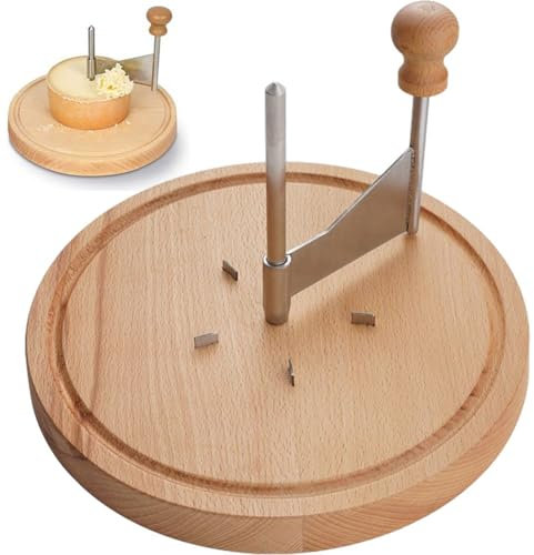Wudaizhi Wood Cheese Curler Spin Cheese Wheel Chocolate Multifunctional Rust-proof Shredder Cheese Curler Girolle with Handle
