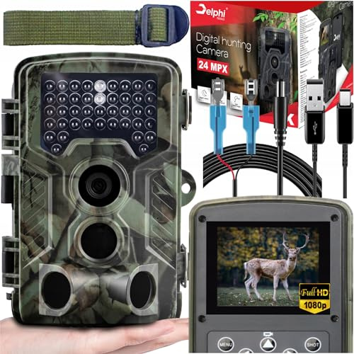 Wildkamera Full HD 24MPx Nachtsicht 940 nm | 24MPx, 940 nm IR, 120 Grad, Full HD, Nachtsicht, Für Tierbeobachtung