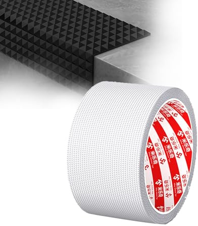 PQXQZ Treppenkantenprofil aus Gummi Treppenkantenprofil Selbstklebend Treppen Rutschschutz rutschfeste Schutzdekoration für Treppen Und Böden(White,5x100cm)