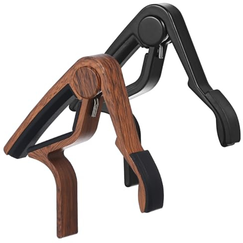 Holz Kapodaster für E-gitarre und Akustikgitarre 2 Stück | Akustische Gitarre, Klassische Gitarre, Ukulele, Zubehör für Verschiedene Halsprofile