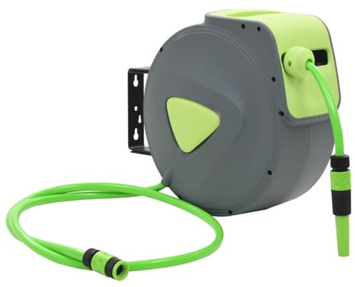 Vopese Carrete de Manguera retráctil automático de Pared 20+2 m Kit de riego