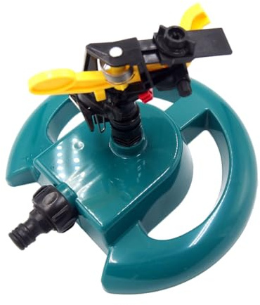 DOITOOL Arroseur Rotatif Automatique 360° Base Disque pour Jardin et Pelouse Pulvérisateur d'eau Adapté à L'Arrosage Extérieur et Entretien des Espaces Verts