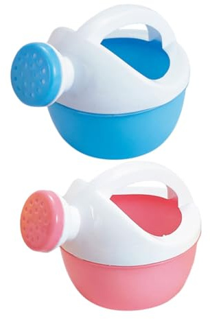 HONITANO Regaderas de Plástico para 2 Piezas, Juguetes de Baño y Playa para Niñas Pequeñas, Tamaño Compacto, Colores Surtidos, Ergonómicas y Seguras para Uso Interior y Color Aleatorio