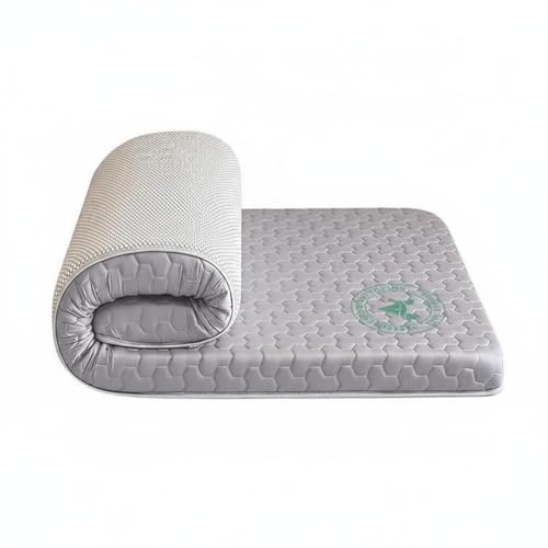 MotiveTech Surmatelas Mémoire de Forme Matelas Topper Lit Simple Coussin Dorsal Améliore le Couchage Mousse Viscoélastique Toucher Moelleux Soutien Uniforme, 80 X 190 Cm