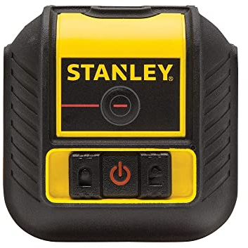STANLEY STHT77502-1 Nivel láser rojo cubix cruzadas y linea adicional de 90º, 12 m de alcance, autonivelante, incluye bolsa de transporte, 2 pilas AA y soporte Quicklink