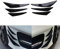 Areyourshop 6 Stück Universal Carbon Fiber PP Auto/Auto Frontstoßflosse Spoiler Canards Black C207-A007