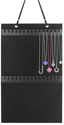 Honhoha Wandschmuckhalter, Wandschmuckaufhänger | Display-Aufbewahrung, Armbandhalter, Wandmontage, 32 Haken - Schmuckaufbewahrungshaken mit großer Kapazität über der Tür, Halskettenaufhänger, für