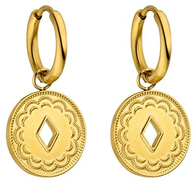 Purelei Lolani Ohrringe – Damenohrringe aus langlebigem Edelstahl – Wasserfeste Ohrringe Damen – 1,4 cm Durchmesser – Modeschmuck für deinen individuellen Look