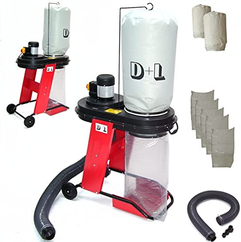 55687 - Impianto di aspirazione 550, aspirazione trucioli + 2 sacchetti filtro + 5 sacchetti per trucioli AWZ