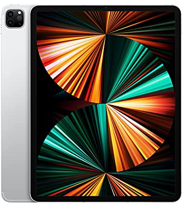 Apple 2021 12.9-inch iPad Pro (Wi‐Fi + Cellular, 256GB) - Silver (Renewed)
