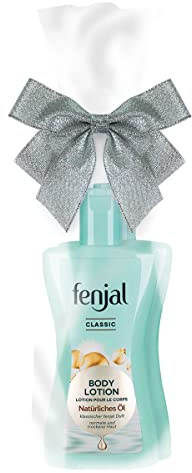 fenjal Pflegeset, 400 ml 2-teilig, Cremedusche (1x 200 ml), Body Milk (1x 200 ml) - vegan, mit Ölen, normale bis sehr trockene Haut - Classic