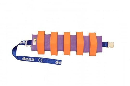 Schwimmgürtel Jugendliche Farbe Orange/Lila mit Sicherheitsverschluß 100cm Länge, verstellbarem Gurtband und abnehmbaren Plastazote-Schwimmern. für Schwimmtraining. Nur so viel Hilfe wie nötig!