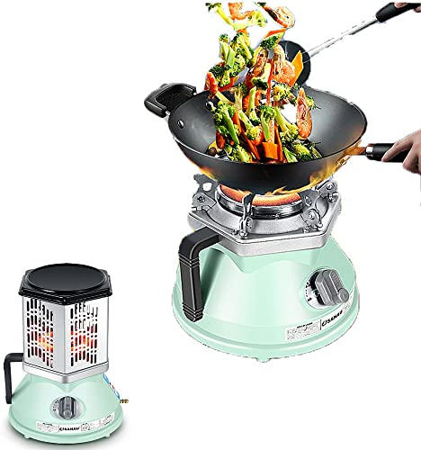 XFAK Tragbare Mini Mobiler Gas-Heizung Terrasse Gasheizstrahler LPG Camping Zeltheizung Sicher Leicht Propan Heizgerät Multifunktionale Eisenofenheizung (Color : Natural Gas)