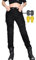 CBBI-WCCB Mujer Moto Jeans Motocicleta Pantalones con Almohadilla Protectora (FR/ES, Medida de la Cintura & Longitud de la Pernera, 30, 31, Negro)