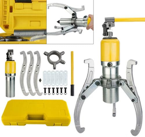 YyanLAK 20T Hydraulischer Hydraulik, Hydraulisch Radnaben 3 Arm Lagerabzieher, Antriebswellen Abzieher Gelenkwellen Ausdrücker, für Naben, Flanschen
