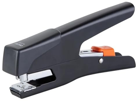 Hefter Handheld arbeitssparender Hefter 24/6 Universal Staple School Office Supply Student Stationery Business Manual Binding Tool HeftgeräT (Color : Black)