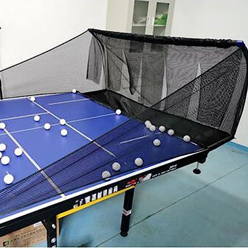 Red de captura de pelotas de tenis de mesa, red de práctica premium para la colección de pelotas durante el entrenamiento de robot de tenis de mesa, se fija a la mesa de ping pong, equipo de