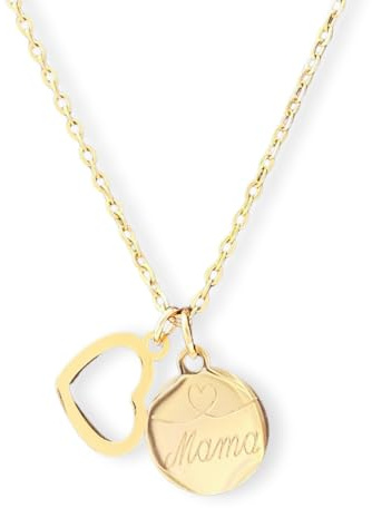 Personalisierte Herz Kette mit Gravur als Geschenk für Frauen | zur Geburt | zur Hochzeit | für die Freundin | für Mama