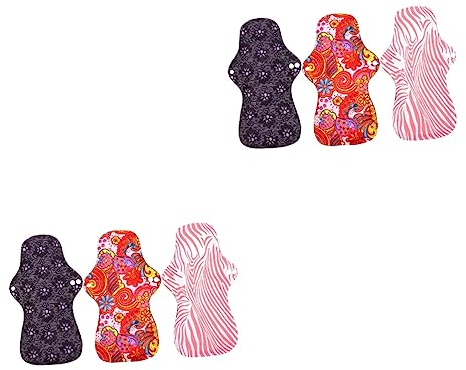 FOMIYES 6stücke Teiliges Wiederverwendbare Waschbare Menstruationsbinden Aus Saugfähige Umweltfreundliche Hygieneprodukte Für Aufbewahrungstasche