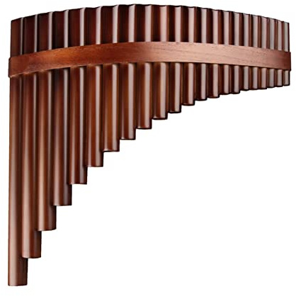 22 Pfeifen Panflöte G-Taste Panflöte Holzblasinstrument Musikinstrument Bambus-Panflöte Anfänger Panflöte