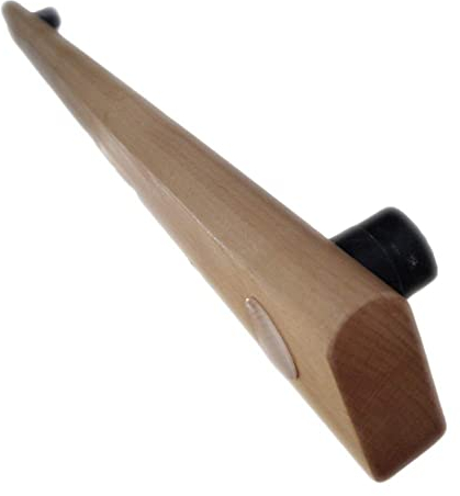 Handlauf aus Holz, Sicherheitsgeländer für die Wandmontage, Geländer aus Naturbuche mit Dübeln, waagerecht, neigbar, vertikale Installation für Treppen, Flure, Dachböden, Holzfarbe