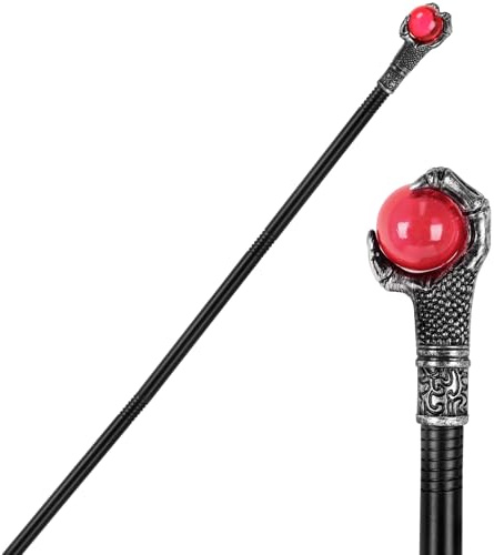 KYOEOE Halloween Gothic Gehstock Vampir Kostüm Accessoires Pharao Zepter Kostümzubehör Hexenstab Kinder Spazierstock für Halloween Süßes oder Saures Cosplay Dress Up Party