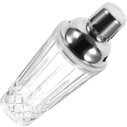 PRETYZOOM Vaso Mezclador De Cócteles Transparente Coctelera Para Vino Tapa Inoxidable Vida Diaria