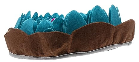 Parliky Schnüffelmatte Für Hunde Welpen Mit Blumenmotiv Bunte Foraging Matte Zur Langsamen Fütterung Und Stressreduktion Großes Futtermatte-Design Für Interaktives Hundetraining Und Sinnes