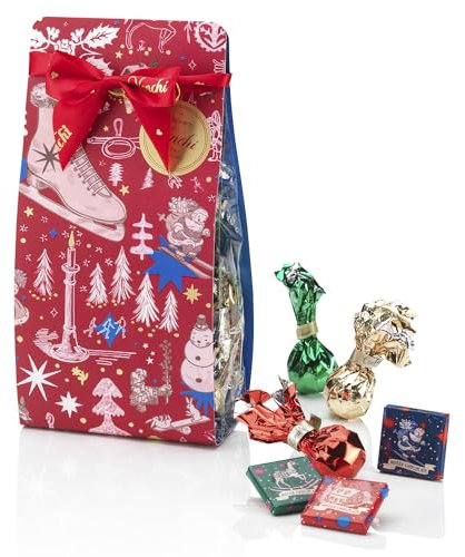 Venchi – Weihnachtskollektion – Geschenkbox mit verschiedenen Pralinen, 215g – Geschenkidee – Glutenfrei
