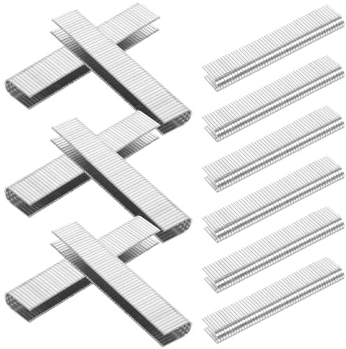OSALADI 1000piezas Grapas Neumáticas Para Carpintería Grapas Metálicas Forma Para Grapadoras Eléctricas Resistentes y Duraderas Para Tapicería y Trabajo