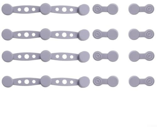 Silikon-Magnetstreifen zum Aufhängen, Heißluftfritteuse, magnetisches Silikon, zum Festhalten von Pergamentpapier, verhindert, dass Papier Lebensmittel abdeckt (grau)